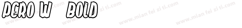 Pero W03 Bold 字体转换